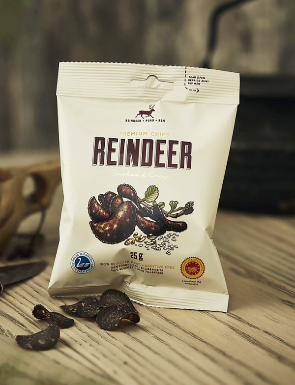 Rindeer Chips – Premium reindeer meat chips fro Lapland Finland.
