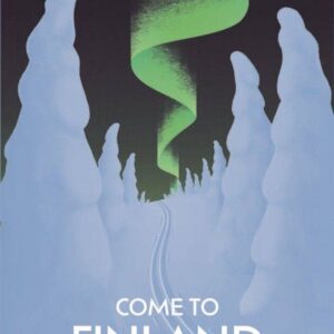 Ski under Auroras - Magnet