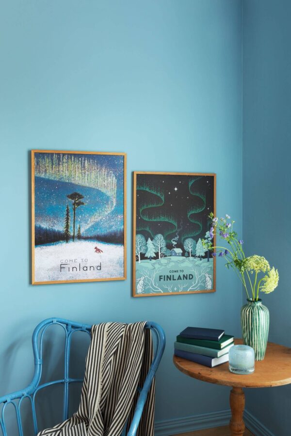 Northern Lights over the cottage - Poster - Image 2