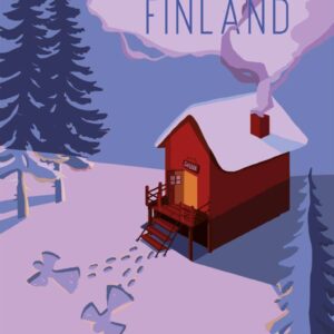 Rolling in the snow - Postcard