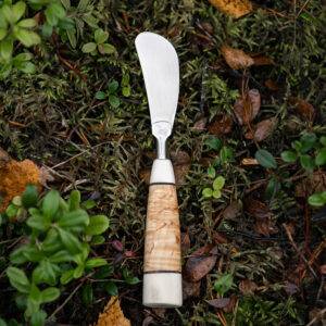 Butter knife - wood and reindeer antler