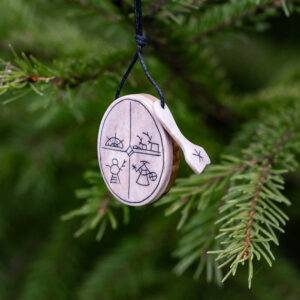 Lappish drum pendant